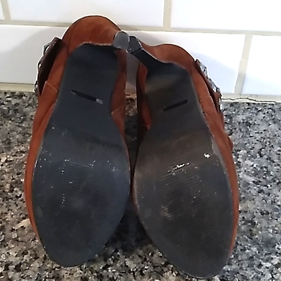 Rck Bella Brown Studded Bow Detail Heels. Size 7  So Cute!! - Picture 12 of 12